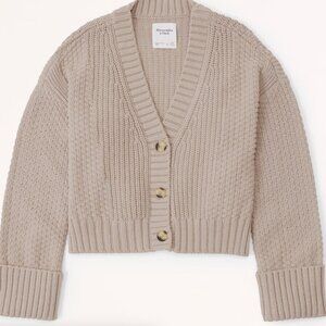 Cotton-Blend Seed Stitch Cardigan